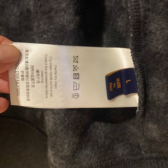 NWT  men's, Louis Vuitton checkered zip up cardigan - Picture 7 of 8